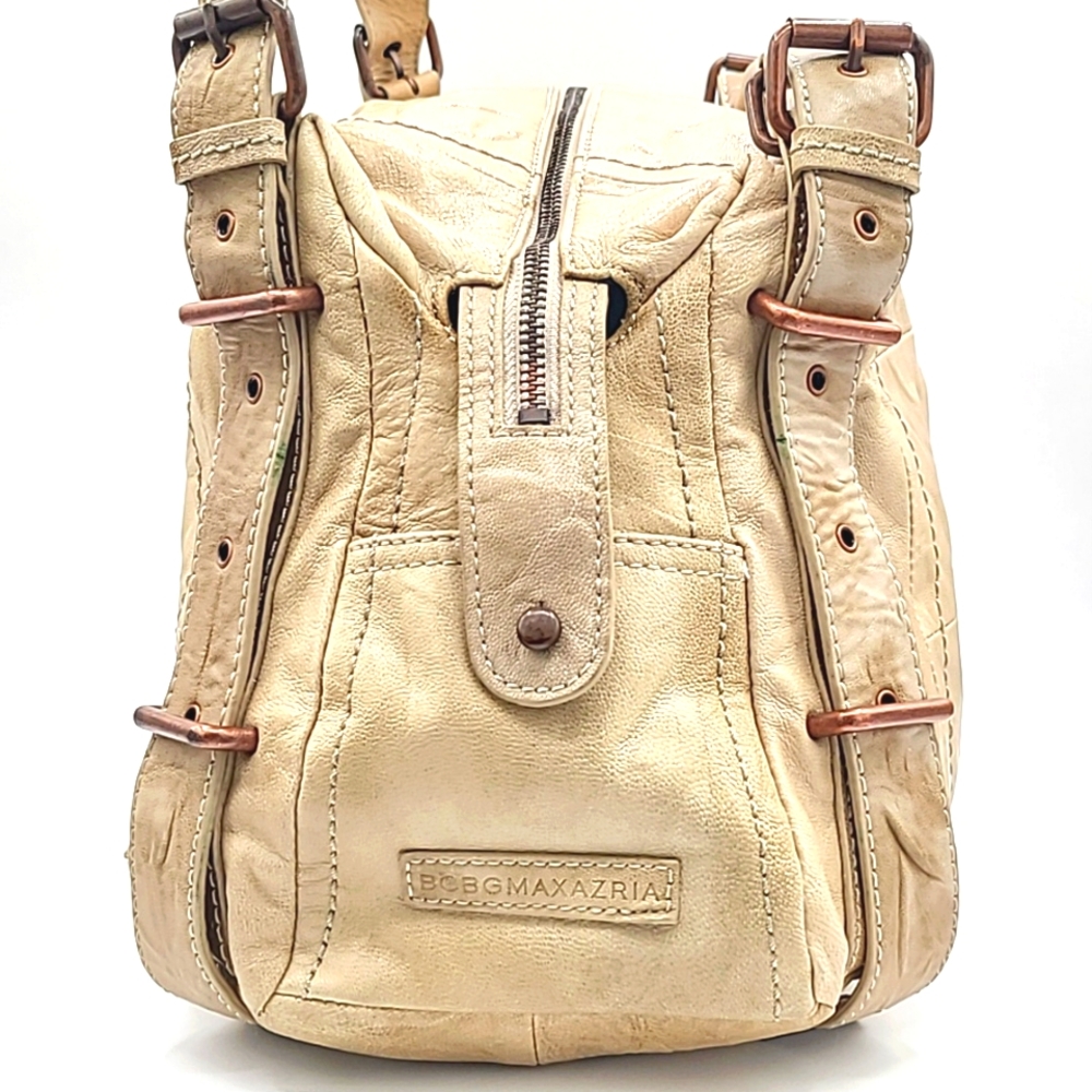 BCBGMaxAzria Tan Leather Handbag - Picture 3 of 11
